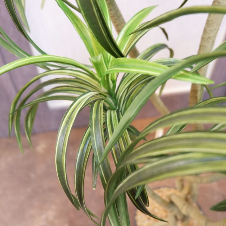 ユッカポット114cm｜F4186 アーティフィシャルグリーン 人工観葉植物 人工樹木 簡易鉢付きグリーン