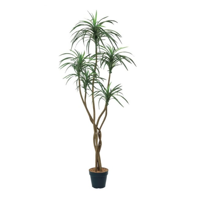 ユッカポット156cm｜F4187 アーティフィシャルグリーン 人工観葉植物 人工樹木 簡易鉢付きグリーン
