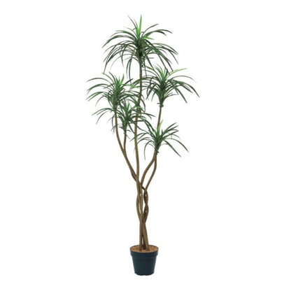 ユッカポット156cm｜F4187 アーティフィシャルグリーン 人工観葉植物 人工樹木 簡易鉢付きグリーン