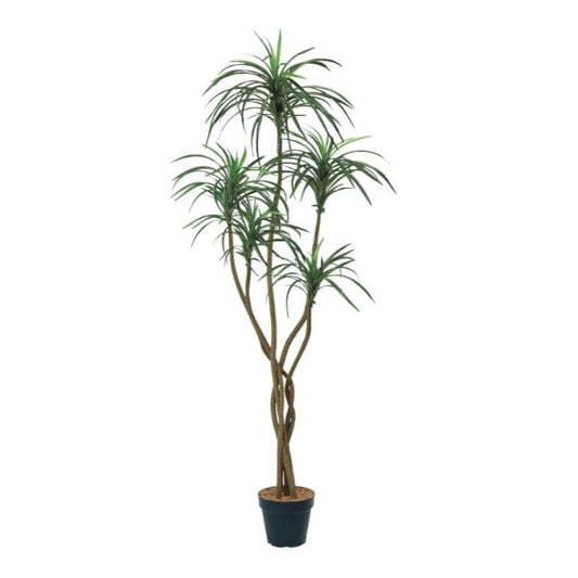ユッカポット156cm｜F4187 アーティフィシャルグリーン 人工観葉植物 人工樹木 簡易鉢付きグリーン