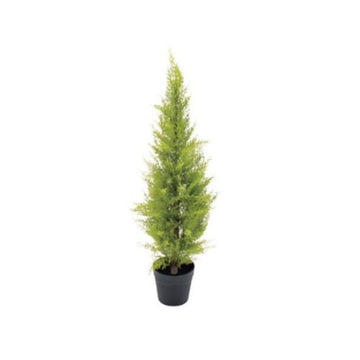 ゴールドクレストポット(S)90cm｜FD3167 アーティフィシャルグリーン 人工観葉植物 人工樹木 簡易鉢付きグリーン