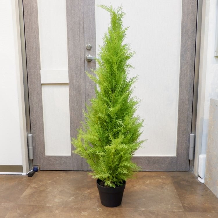 ゴールドクレストポット(M)120cm｜FD3705 アーティフィシャルグリーン 人工観葉植物 人工樹木 簡易鉢付きグリーン