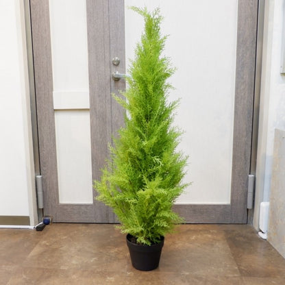 ゴールドクレストポット(M)120cm｜FD3705 アーティフィシャルグリーン 人工観葉植物 人工樹木 簡易鉢付きグリーン