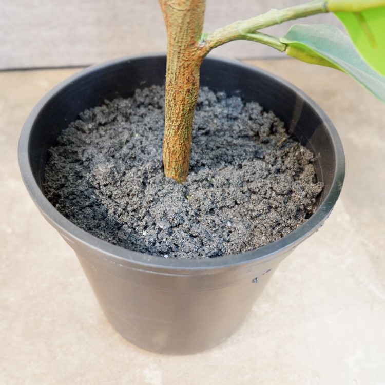 ラバーポット95cm｜P4858 アーティフィシャルグリーン 人工観葉植物 人工樹木 簡易鉢付きグリーン