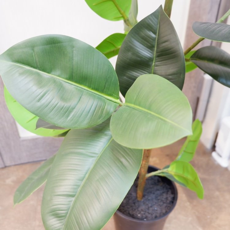ラバーポット95cm｜P4858 アーティフィシャルグリーン 人工観葉植物 人工樹木 簡易鉢付きグリーン