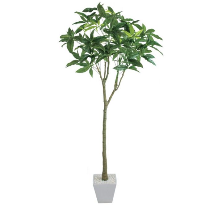 パキラポット142cm｜V22106 アーティフィシャルグリーン 人工観葉植物 人工樹木 簡易鉢付きグリーン