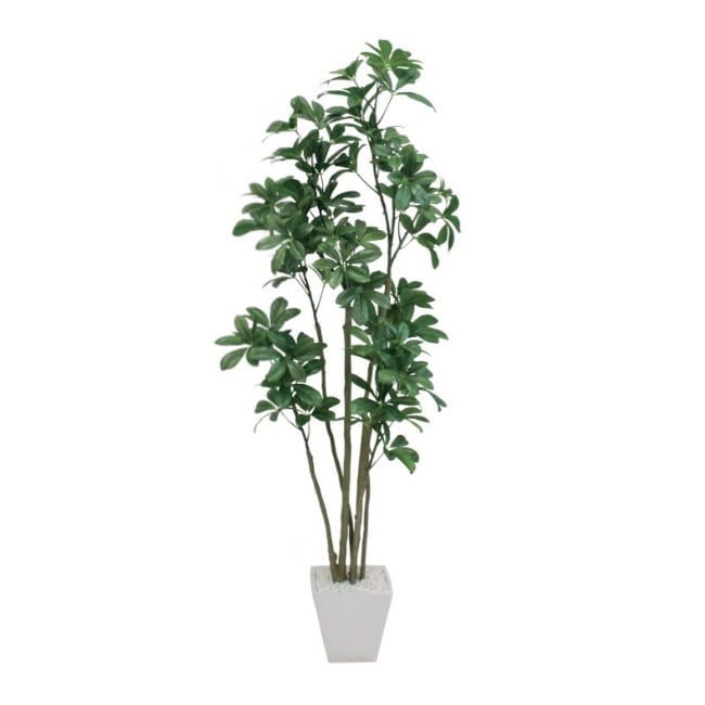 シェフレラポット126cm｜V22107 アーティフィシャルグリーン 人工観葉植物 人工樹木 簡易鉢付きグリーン