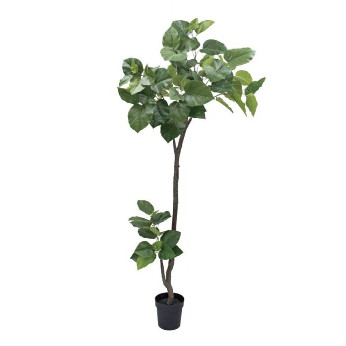 ウンベラータポット(組立式)208cm｜VR22013 アーティフィシャルグリーン 人工観葉植物 人工樹木 簡易鉢付きグリーン