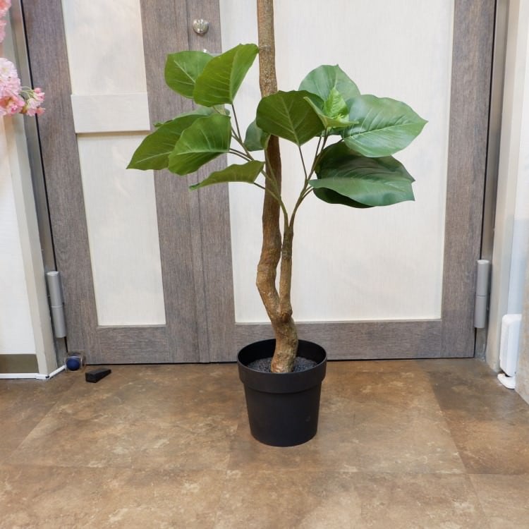 ウンベラータポット(組立式)208cm｜VR22013 アーティフィシャルグリーン 人工観葉植物 人工樹木 簡易鉢付きグリーン