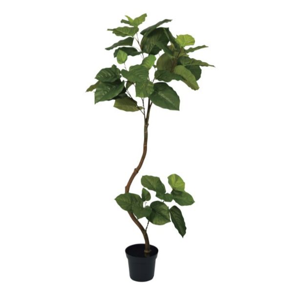 ツイストウンベラータポット152cm｜VR22022 アーティフィシャルグリーン 人工観葉植物 人工樹木 簡易鉢付きグリーン