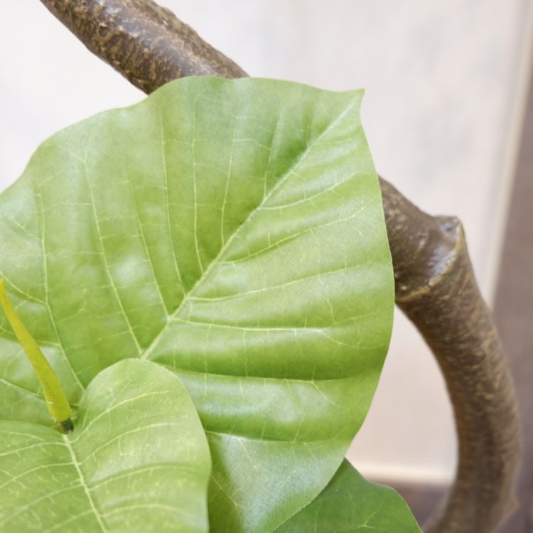 ツイストウンベラータポット152cm｜VR22022 アーティフィシャルグリーン 人工観葉植物 人工樹木 簡易鉢付きグリーン
