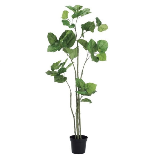 ウンベラータポット168cm｜VR22023 アーティフィシャルグリーン 人工観葉植物 人工樹木 簡易鉢付きグリーン