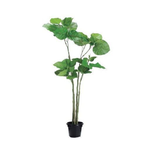 ウンベラータポット117cm｜VR22024 アーティフィシャルグリーン 人工観葉植物 人工樹木 簡易鉢付きグリーン