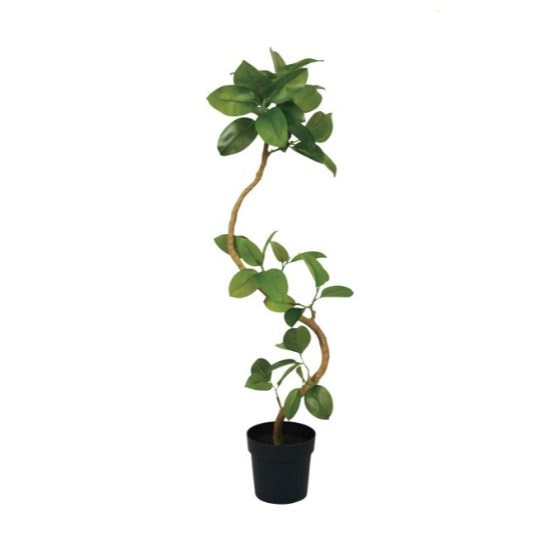 ツイストアルテシマポット122cm｜VR22025 アーティフィシャルグリーン 人工観葉植物 人工樹木 簡易鉢付きグリーン