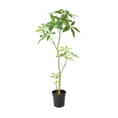 パキラポット117cm｜VR22026 アーティフィシャルグリーン 人工観葉植物 人工樹木 簡易鉢付きグリーン