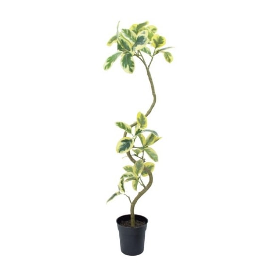 ツイストアルテシマポット122cm｜VR22038 アーティフィシャルグリーン 人工観葉植物 人工樹木 簡易鉢付きグリーン