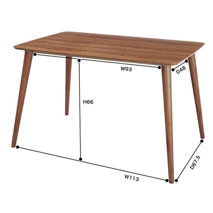 トムテ ダイニングテーブル｜東谷 AZUMAYA W120×D75×H70cm 17kg 中型商品 組立 デザインファニチャー インテリア 家具