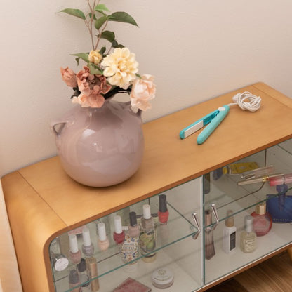 コレクションシェルフ ロータイプ ナチュラル｜東谷 AZUMAYA 収納家具 組立式 デザインファニチャー インテリア 家具