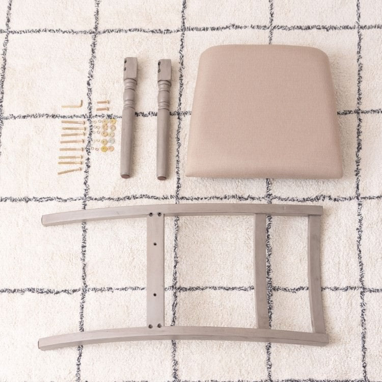 チェア 2脚セット クラシックダイニングチェア(グレー)｜東谷 AZUMAYA 1人掛け 布 ファブリック 完成品 デザインファニチャー インテリア 家具