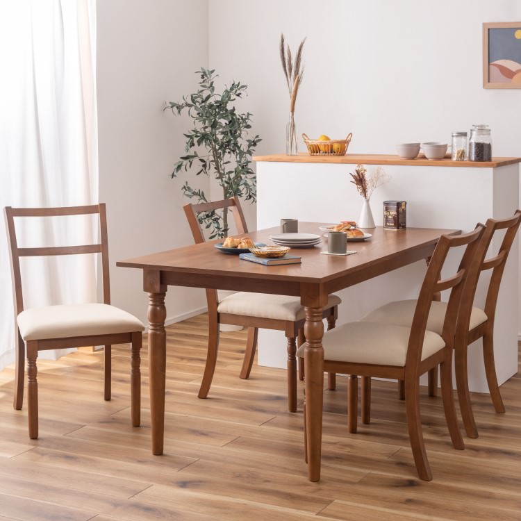 クラシックダイニングテーブル(ブラウン)｜東谷 AZUMAYA W150×D80×H72 大型M 組立 デザインファニチャー インテリア 家具