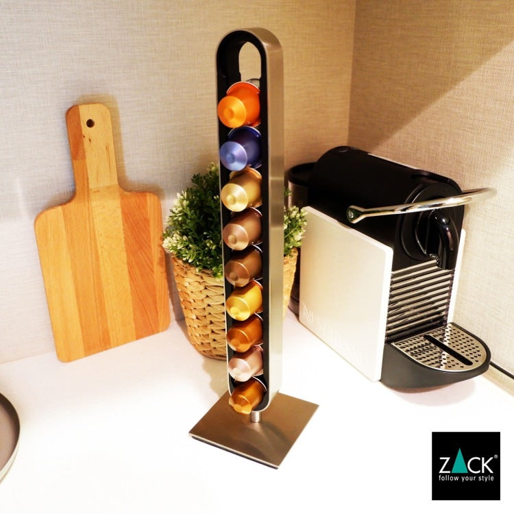 ZACK 20213 CURO ドイツZACK社製モダンデザインのネスプレッソ用カプセルタワー HL [在庫有り]