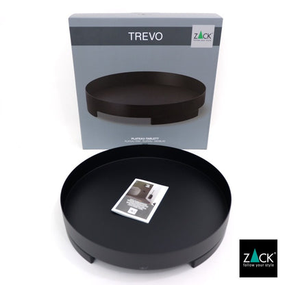 ZACK 20347 TREVO ドイツZACK社製モダンデザインのトレイ マットブラック [在庫有り]