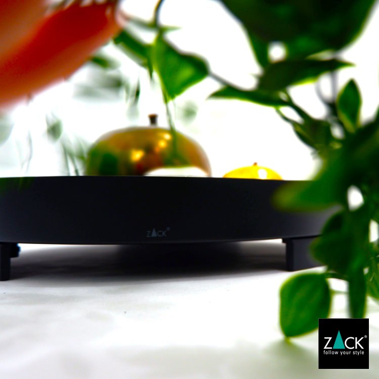 ZACK 20347 TREVO ドイツZACK社製モダンデザインのトレイ マットブラック [在庫有り]