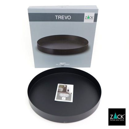 ZACK 20348 TREVO ドイツZACK社製モダンデザインのトレイ マットブラック [在庫有り]