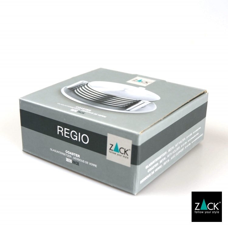 ZACK 20374 REGIO ドイツZACK社製モダンデザインのコースターとスタンドのセット HL [在庫有り]