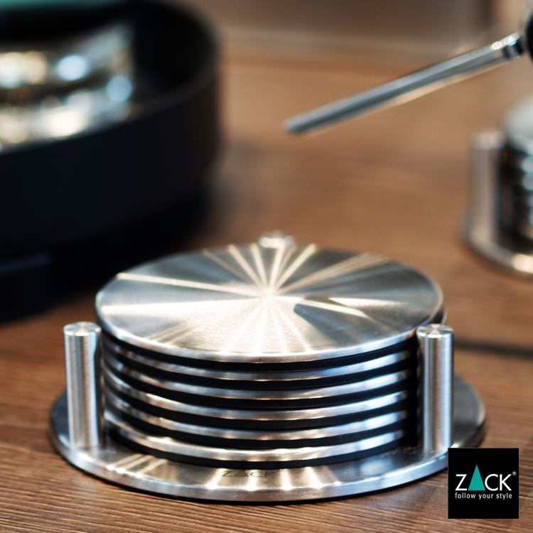 ZACK 20374 REGIO ドイツZACK社製モダンデザインのコースターとスタンドのセット HL [在庫有り]