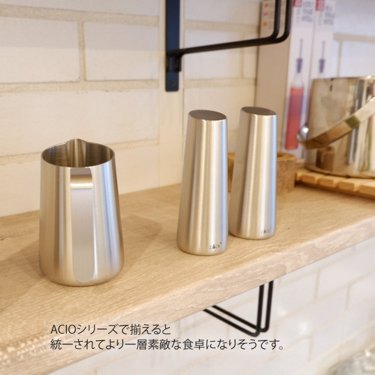 ZACK 20527 ACIO ドイツZACK社製モダンデザインのソルト＆ペッパー HL [在庫有り]