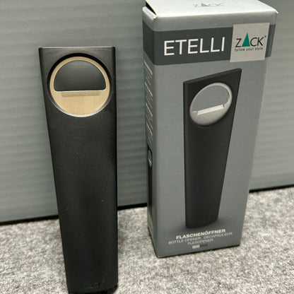 [SAMPLE] ボトルオープナー｜ZACK 20573 ETELLI HL 栓抜き 超軽量 高さ14.3cm 幅4.5cm 18/10ステンレス製 ヘアライン仕上げ [在庫有り]