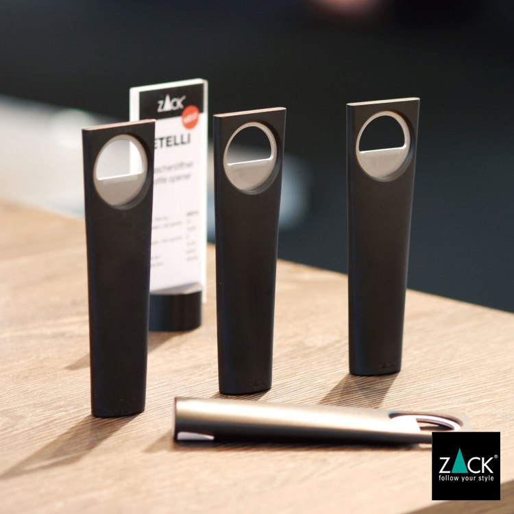 ZACK 20573 ETELLI ドイツZACK社製モダンデザインのボトルオープナー(栓抜き) マットブラック [在庫有り]