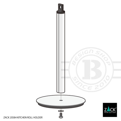 ZACK 20584 MATOS ドイツZACK社製モダンデザインのキッチンペーパーホルダー HL [在庫有り] H2-122