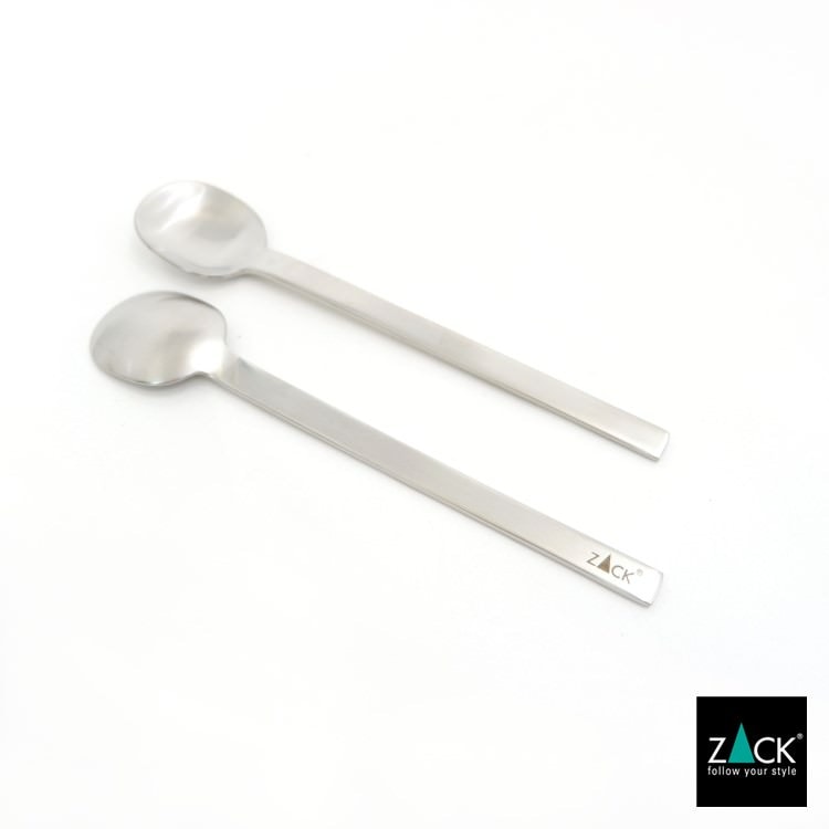 ZACK 20597 MENOA ドイツZACK社製モダンデザインのコーヒースプーン 13.4cm HL [在庫有り] H2-1224