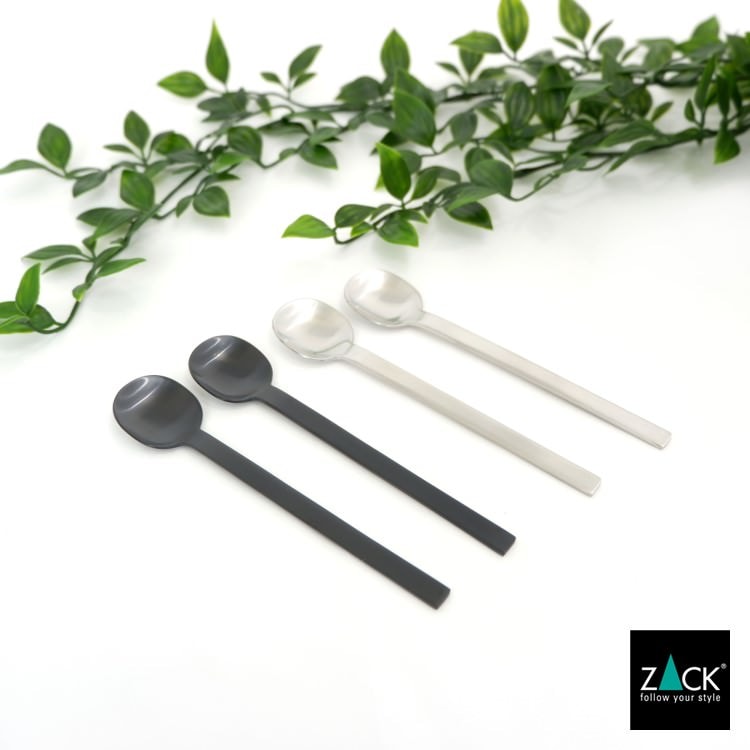 ZACK 20597 MENOA ドイツZACK社製モダンデザインのコーヒースプーン 13.4cm HL [在庫有り] H2-1224