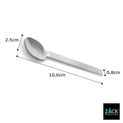 ZACK 20598 MENOA ドイツZACK社製モダンデザインのエスプレッソスプーン 10.6cm HL [在庫有り] H2-1002