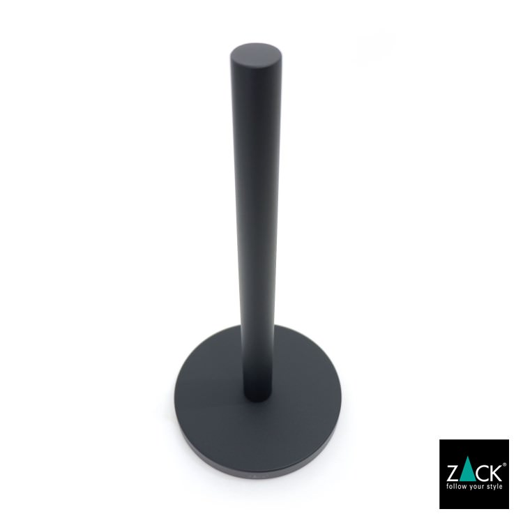 ZACK 20706 CUNA ドイツZACK社製モダンデザインのキッチンペーパーホルダー マットブラック [お取寄せ]