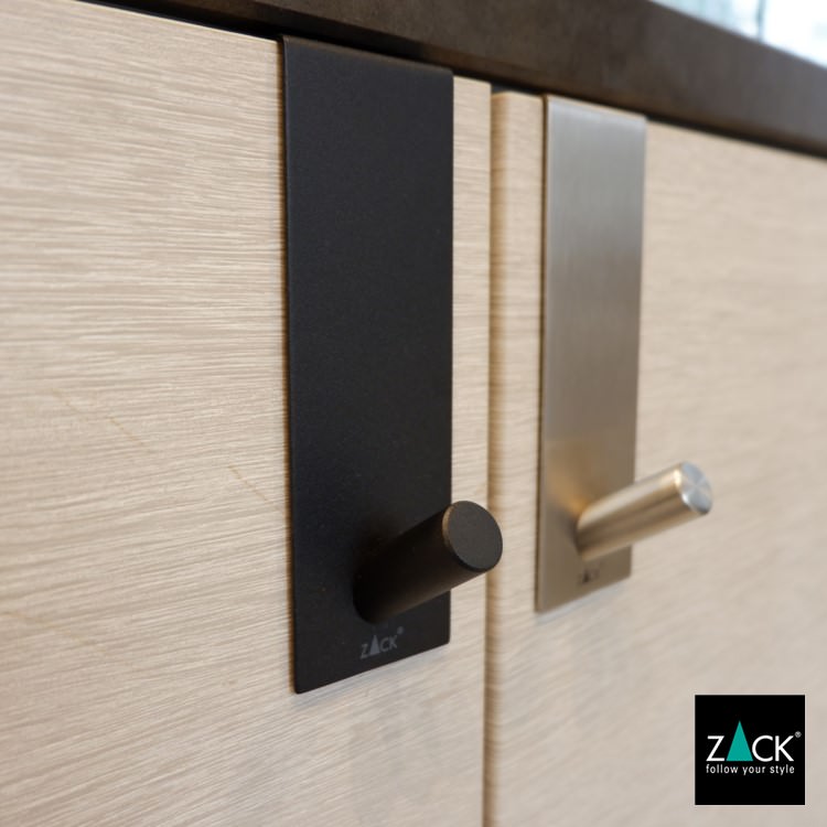 ZACK 20737 EXIT ドイツZACK社製モダンデザインのドアフック マットブラック ドア幅19mm用 [在庫有り]