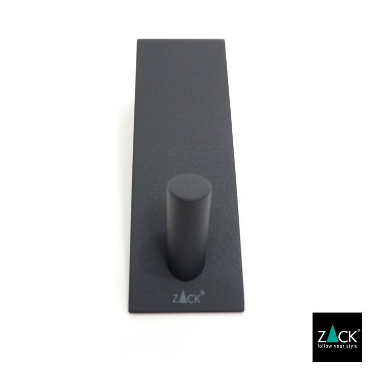 ZACK 20738 EXIT ドイツZACK社製モダンデザインのドアフック マットブラック ドア幅41mm用 [在庫有り]H1