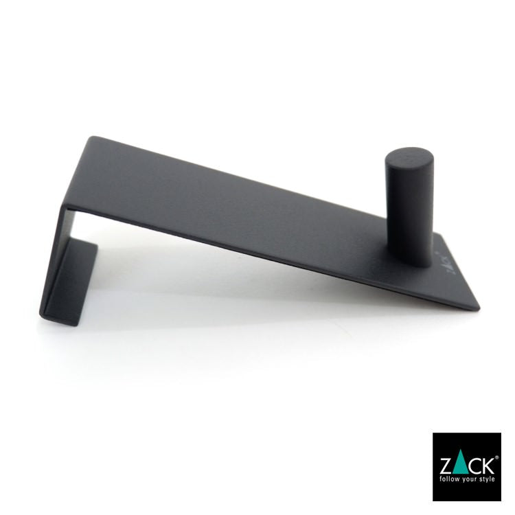 ZACK 20738 EXIT ドイツZACK社製モダンデザインのドアフック マットブラック ドア幅41mm用 [在庫有り]H1
