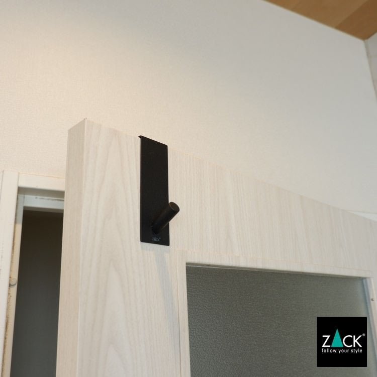ZACK 20738 EXIT ドイツZACK社製モダンデザインのドアフック マットブラック ドア幅41mm用 [在庫有り]H1