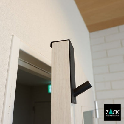 ZACK 20738 EXIT ドイツZACK社製モダンデザインのドアフック マットブラック ドア幅41mm用 [在庫有り]H1