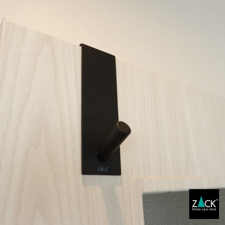ZACK 20738 EXIT ドイツZACK社製モダンデザインのドアフック マットブラック ドア幅41mm用 [在庫有り]H1