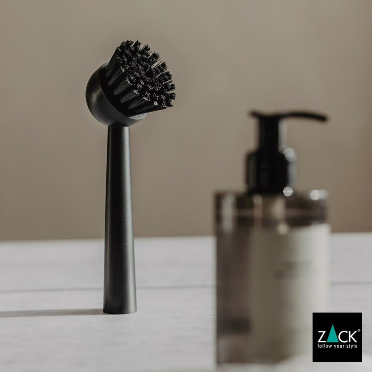 ZACK 20766 UMO ドイツZACK社製モダンデザインのディッシュウォッシュブラシ マットブラック [在庫有り]