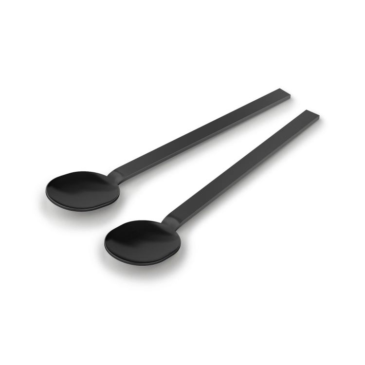 ZACK 20852 MENOA ドイツZACK社製モダンデザインのコーヒースプーン マットブラック 13.4cm [在庫有り] H1