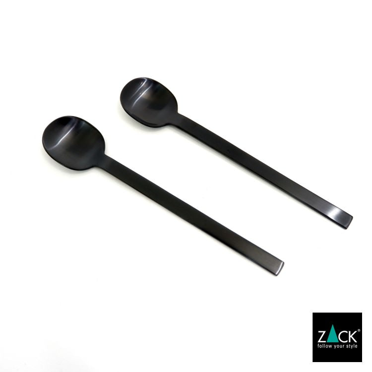 ZACK 20852 MENOA ドイツZACK社製モダンデザインのコーヒースプーン マットブラック 13.4cm [在庫有り] H1