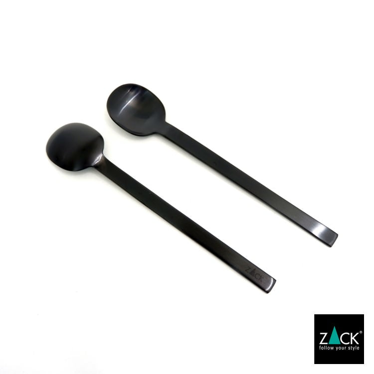 ZACK 20852 MENOA ドイツZACK社製モダンデザインのコーヒースプーン マットブラック 13.4cm [在庫有り] H1