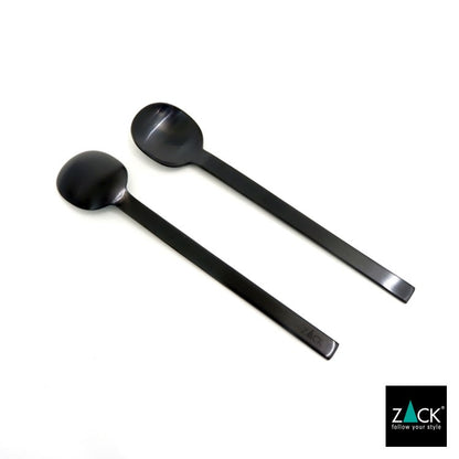 ZACK 20852 MENOA ドイツZACK社製モダンデザインのコーヒースプーン マットブラック 13.4cm [在庫有り] H1