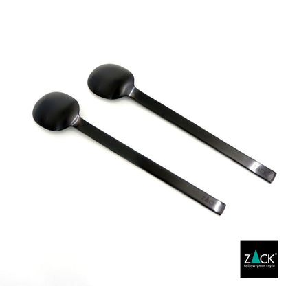 ZACK 20852 MENOA ドイツZACK社製モダンデザインのコーヒースプーン マットブラック 13.4cm [在庫有り] H1